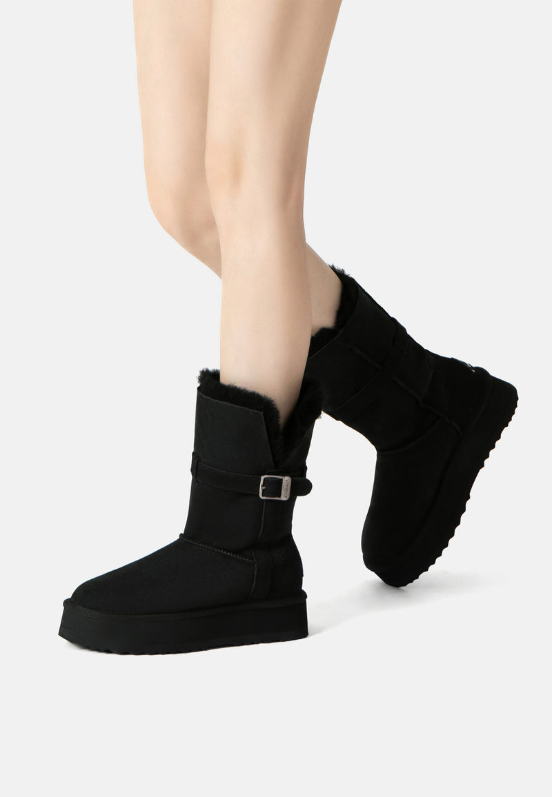 Brush Platform Boots