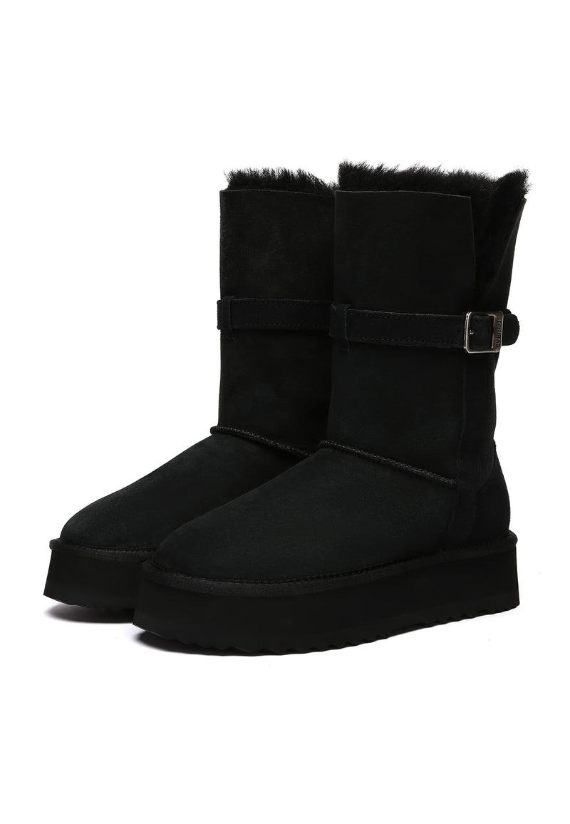 Brush Platform Boots