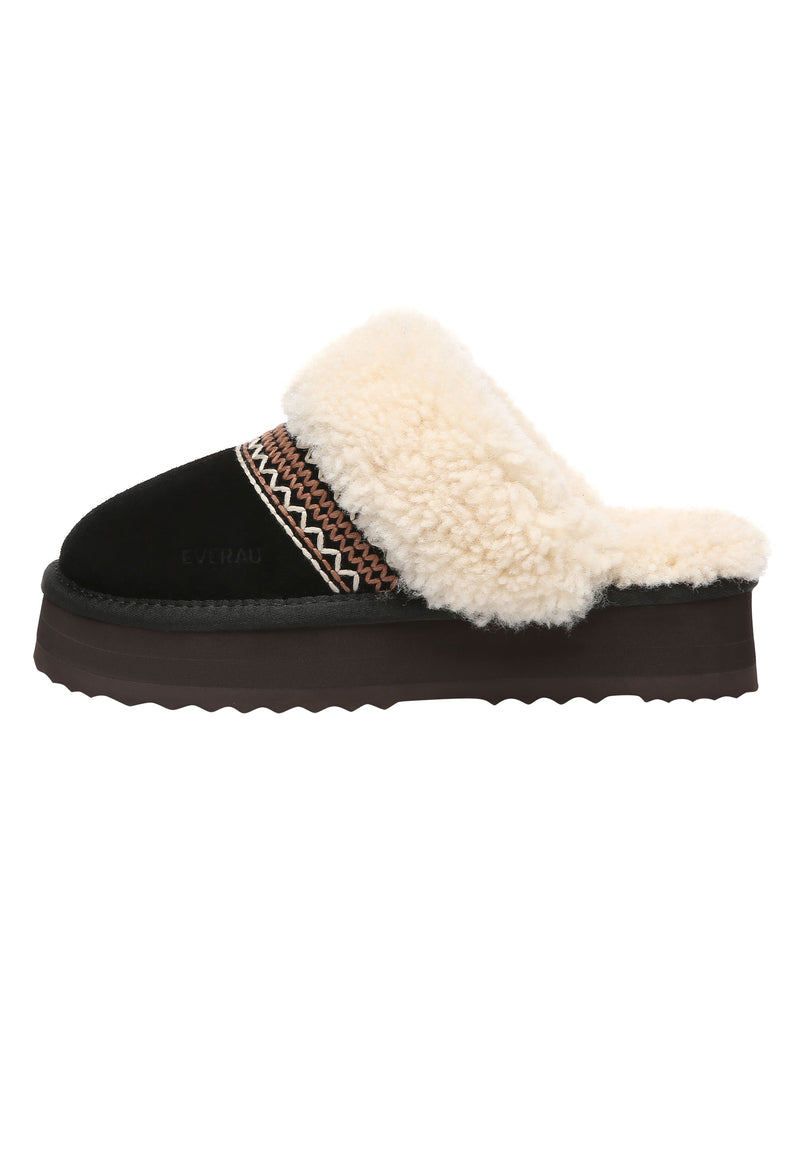 Crake Knitted Platform Slippers