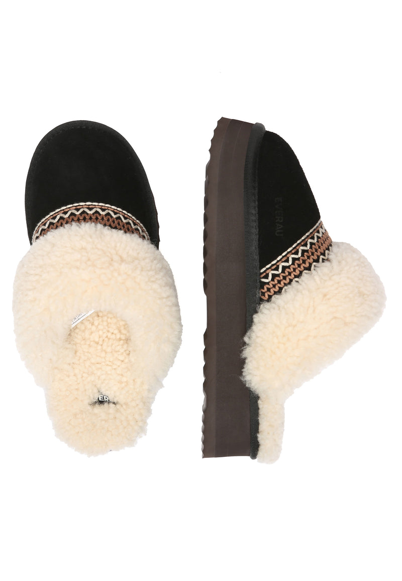 Crake Knitted Platform Slippers