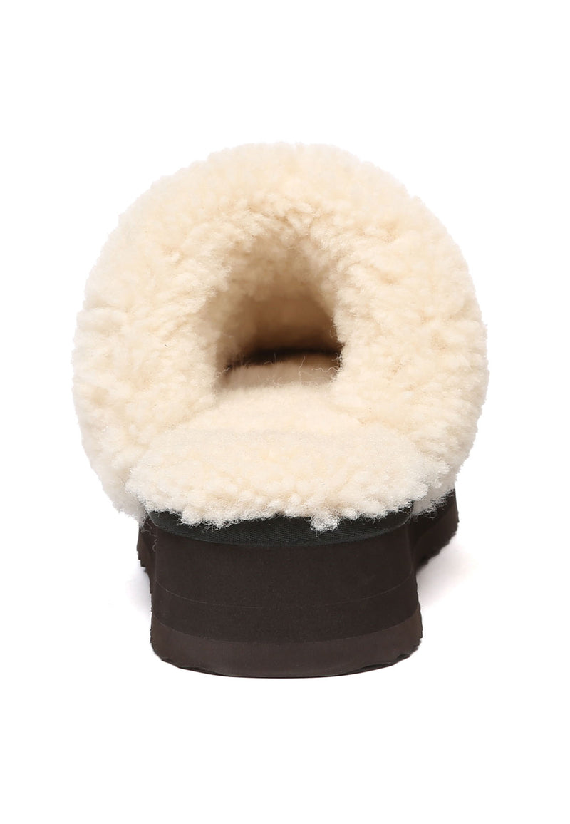Crake Knitted Platform Slippers