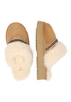 Crake Knitted Platform Slippers