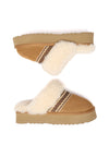 Crake Knitted Platform Slippers