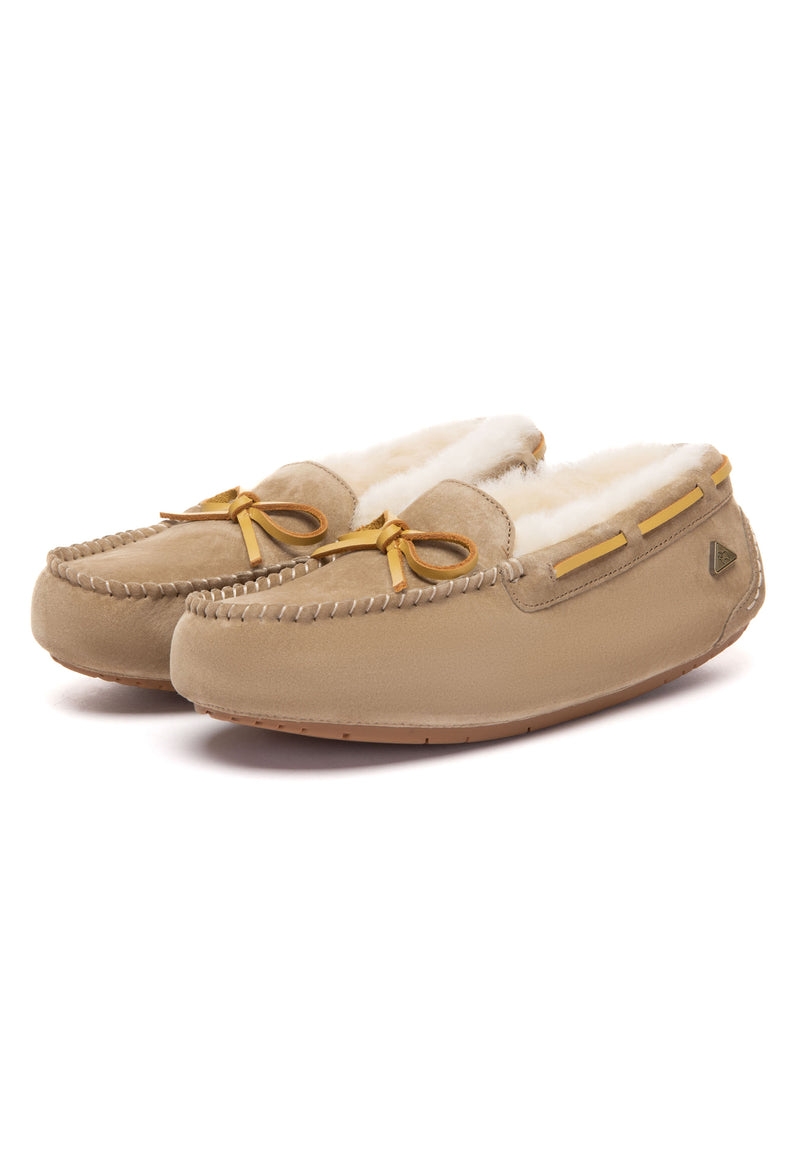 Crested Leather Loafers