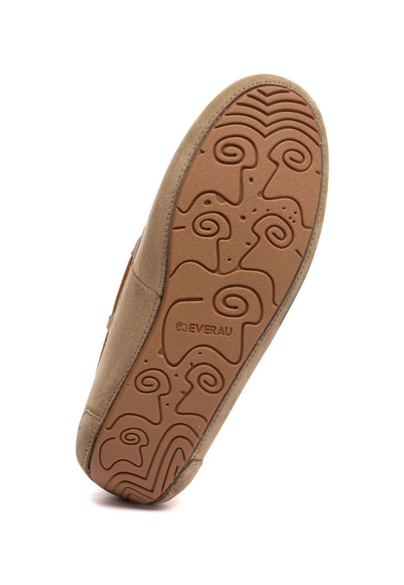 Crested Leather Loafers