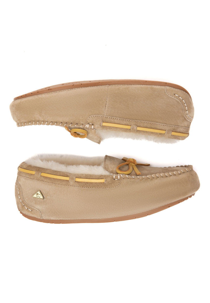 Crested Leather Loafers