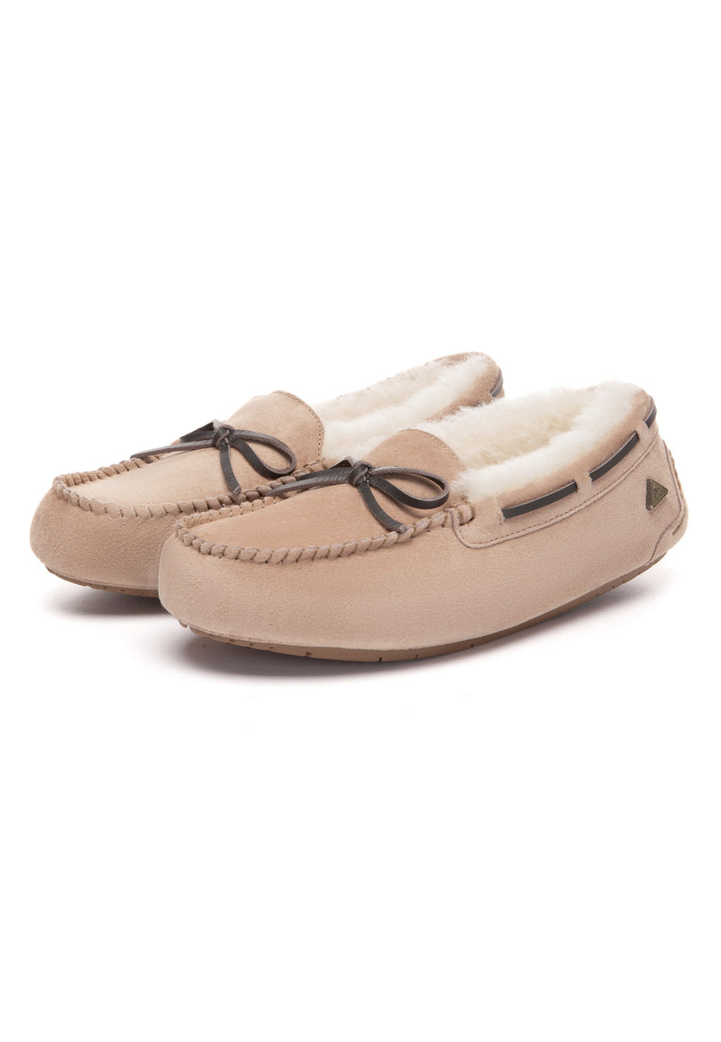Crested Leather Loafers