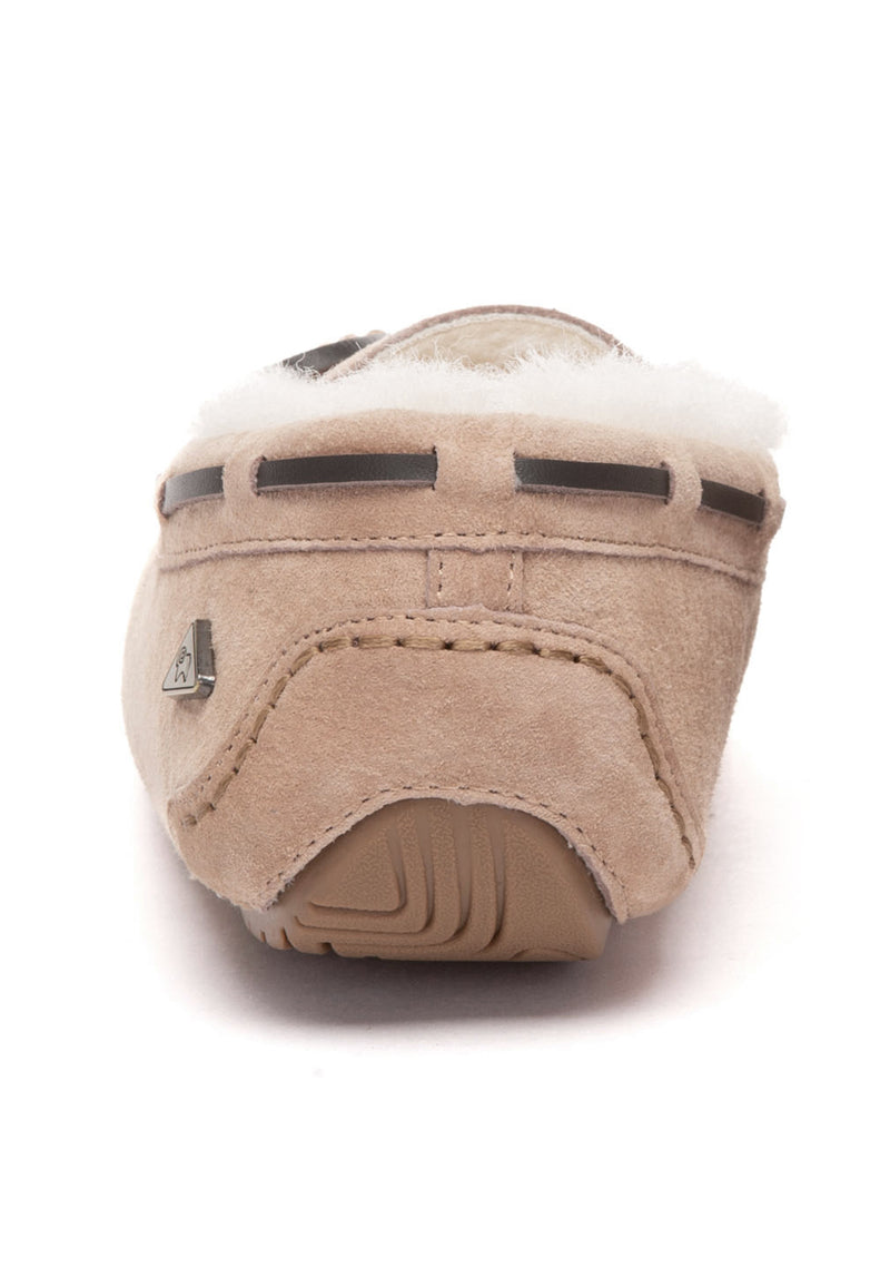Crested Leather Loafers