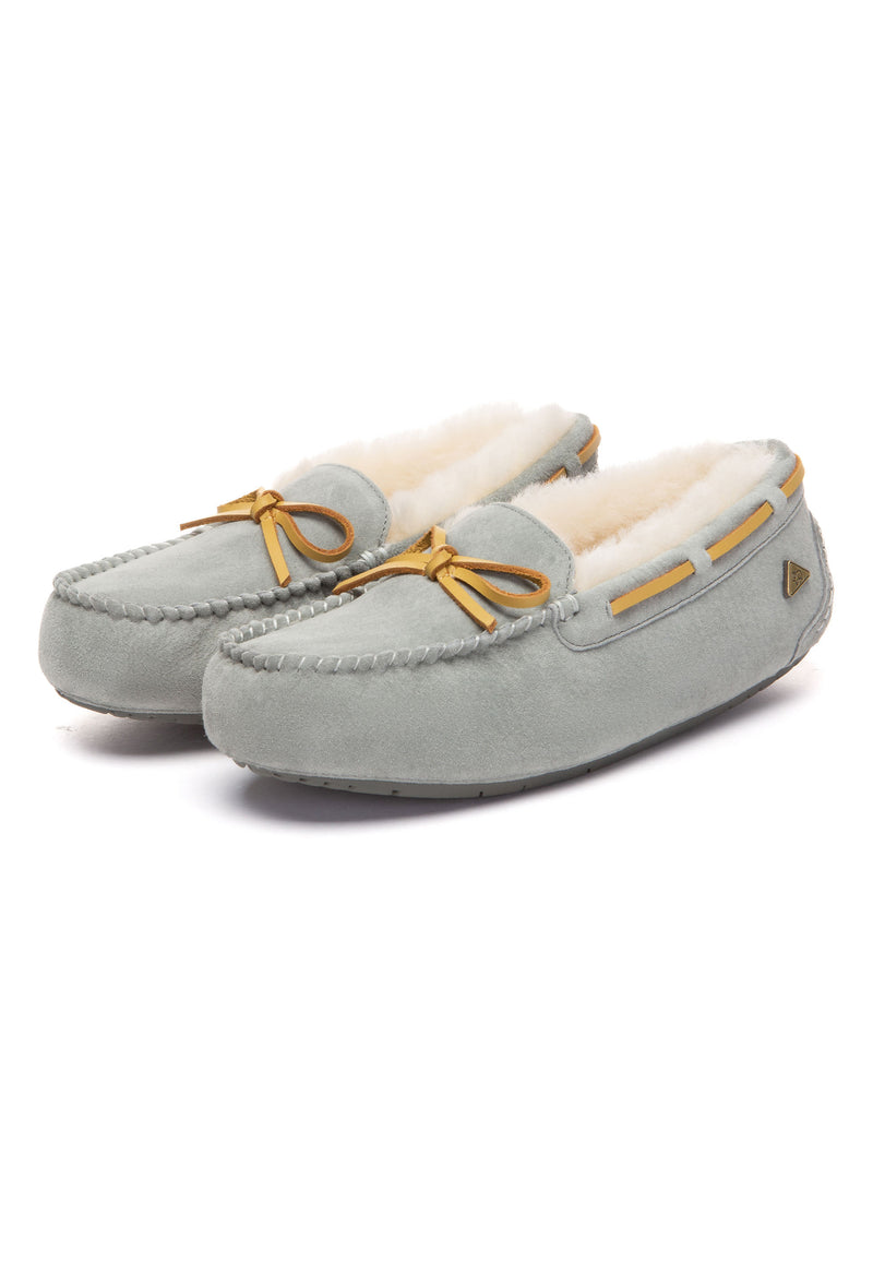 Crested Leather Loafers