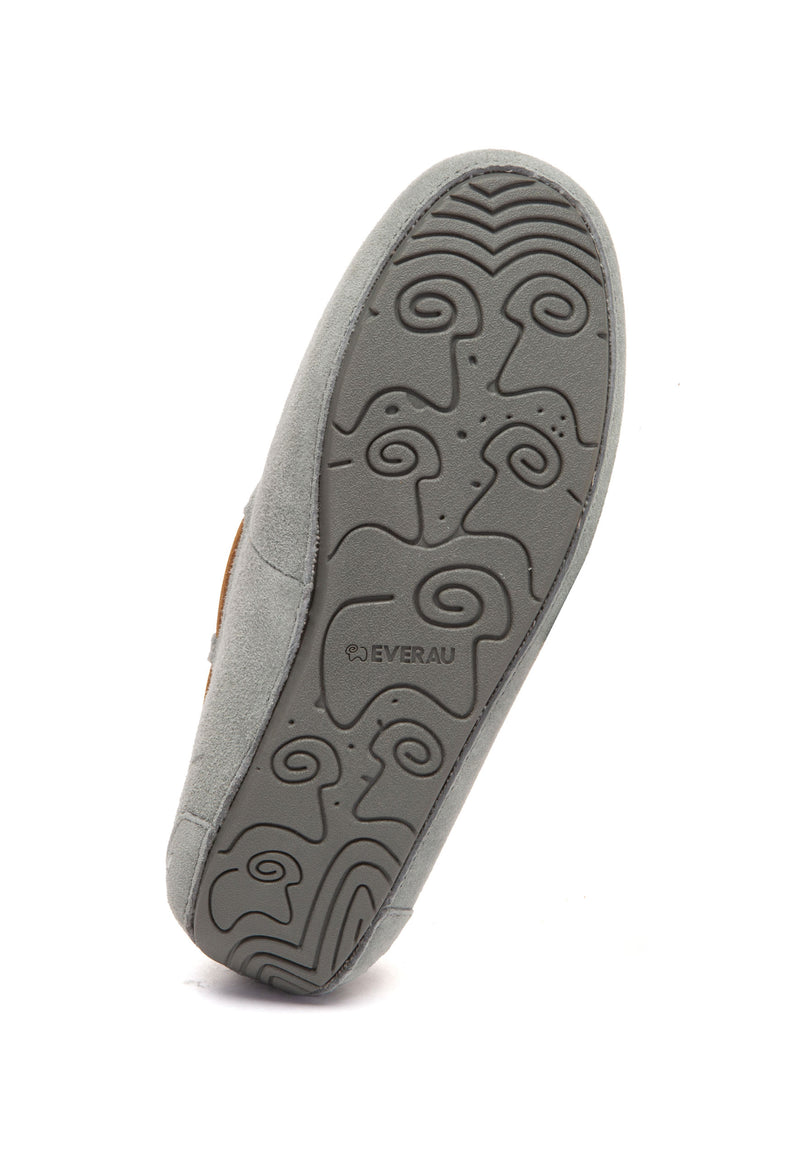 Crested Leather Loafers
