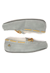 Crested Leather Loafers