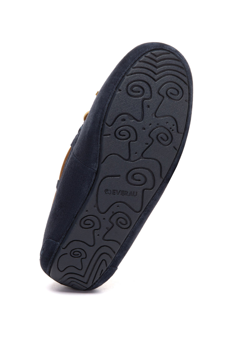 Crested Leather Loafers