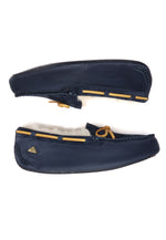 Crested Leather Loafers