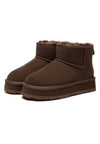 Dusky Leather Platform Short Boots