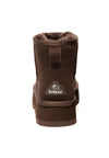 Dusky Leather Platform Short Boots