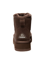 Dusky Leather Platform Short Boots