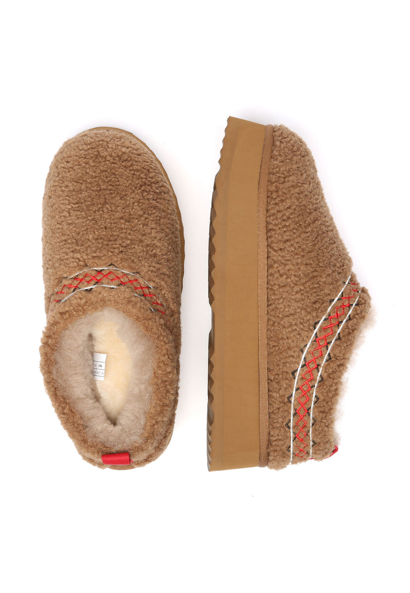 Lewin Plush Platform Slippers