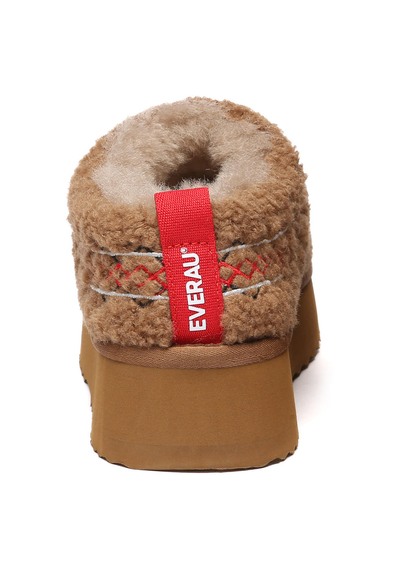 Lewin Plush Platform Slippers