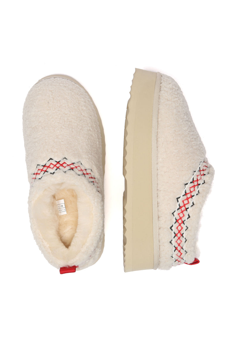 Lewin Plush Platform Slippers