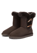 Stork Horn Toggle button Short Boots
